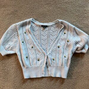 Baby Blue Floral Top